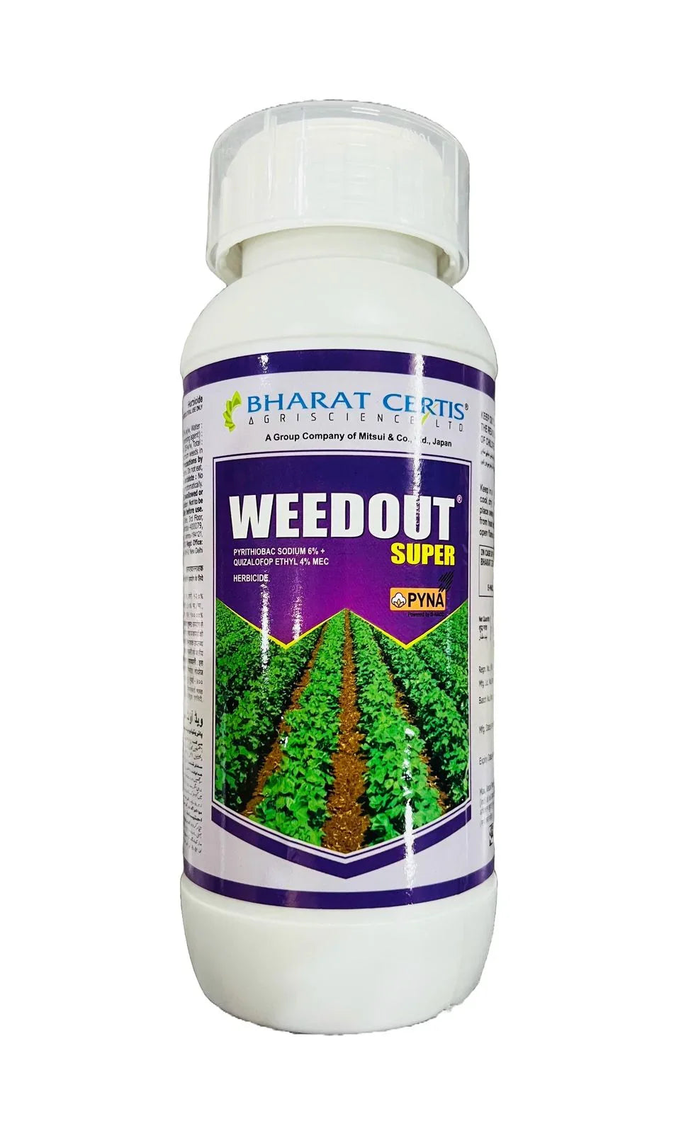 Weedout Super (Pyrithiobac-Sodium 6% + Quizalofop Ethyl 4% ) MEC - Bottle